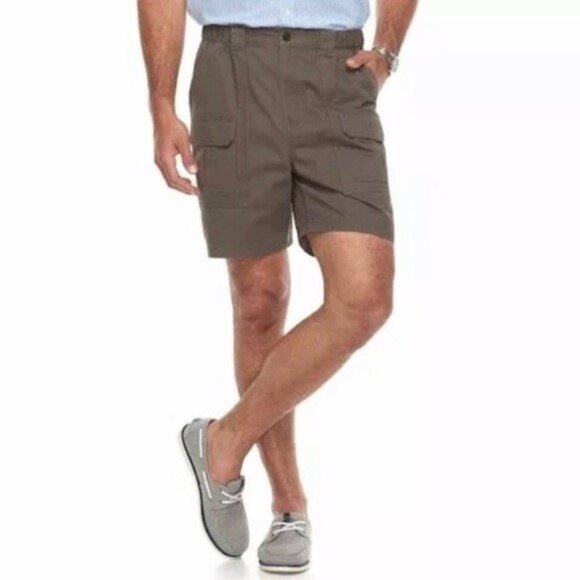 Croft & Barrow Cargo Shorts Charcoal Gray Men’s Big & Tall Size 48 - Picture 1 of 5